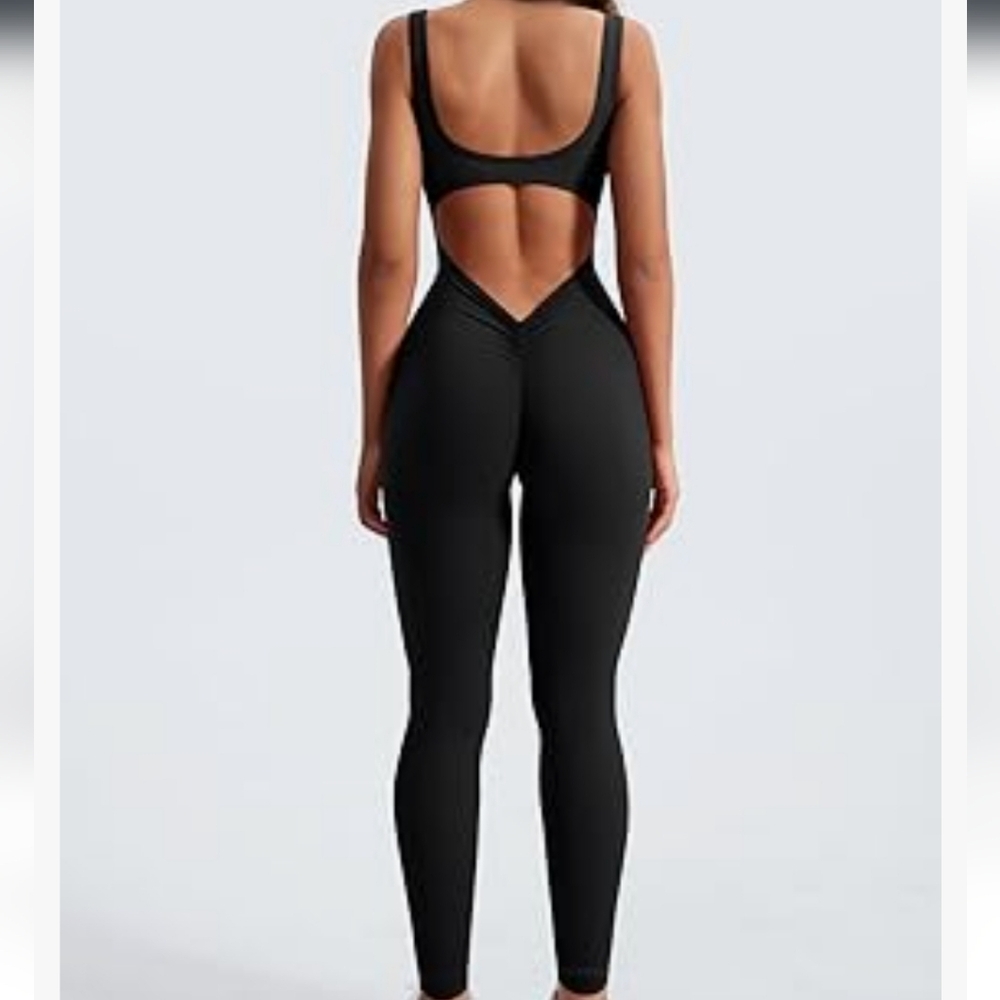 Women's Black Jumpsuit - Picture 2 of 16